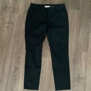 Black suit pants; 7/8 length